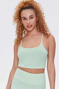 Ensemble de vêtements de sport tricotés pour femmes, couleur unie, respirant, sportif, pour la gym et le yoga, short au-dessus du genou, haut court, en Spandex et Nylon - Product Image 2