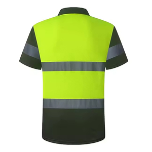 Polo de Manga Corta para Hombre, Personalizable, Ligero, de Alta Calidad, Secado Rápido, Transpirable, con Franja Reflectante, Ideal para Trabajo - Product Image 3
