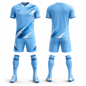 Custom Adult Sublimated Quick Dry Soccer Uniform OEM ODM Football Jersey Shorts Set For Clubs Teams Leagues Manufacture - Product Image 1