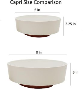 Maceta decorativa de plástico para interiores con drenaje - Product Image 1