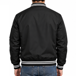 Chaqueta Bomber para Uso Diario, Marca Privada, Fabricación al por Mayor, Estilo Cortavientos, Cierre de Cremallera, Proveedor, Inventario, Revendedores, Adquisición - Product Image 3