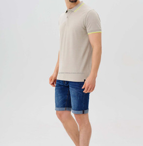 Nueva moda personalizada de alta calidad Polo camisetas para hombres cuello redondo transpirable cómodo microfibra Causal Polo camisetas - Product Image 1