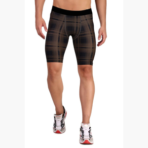 Custom Wholesale <b>Mens</b> Training <b>Compression</b> <b>Shorts</b> Nylon Spandex Mid Waist Running Sublimation Workout <b>Shorts</b> - Product Image 1