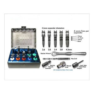 ชุดเครื่องมือผ่าตัดฝังรากฟันเทียม Bone Bridge Instruments BBI-392 พร้อมคู่มือการใช้งาน ตัวขยายกระดูกเหล็กขนาด 2.6 มม. 3.0 มม. 3.4 มม. 3.8 มม. 4.3 มม. รุ่น Power Grip - Product Image 6