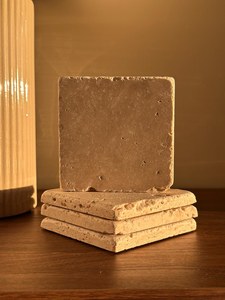 Posavasos de Piedra Natural Travertino, Juego de Posavasos de Mármol, Decoración de Mesa - Product Image 2