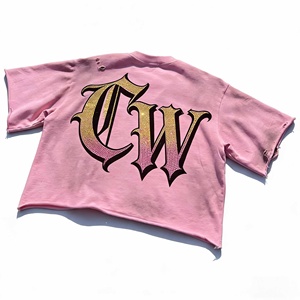 Camiseta de Hombre Estilo Urbano Personalizada con Estampado DTG Oversize, Efecto Desgastado, Lavado Ácido Retro y Pedrería - Product Image 2