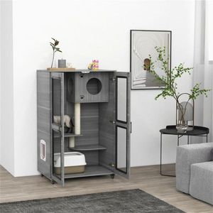 Cat Villa with Wheels Convenient Pet Cage for Your Furry Friend - Product Image 1