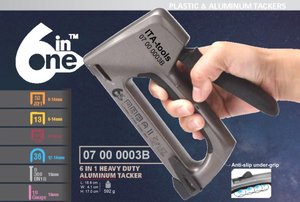 (6-IN-1) Heavy-duty Manual Metal Alu Die Casting <b>Staple</b> Gun - Product Image 4