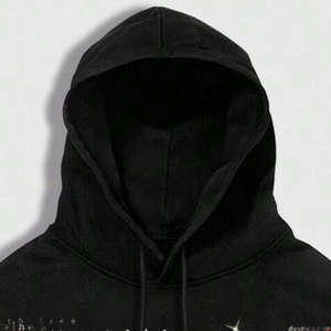 Sweat à capuche graphique Y2K personnalisé, patchwork de strass, streetwear oversize, pull en molleton de coton unisexe, haute qualité, été, personnalisé - Product Image 3