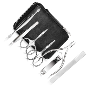 New Arrival Customizable 7-Pc Manicure <b>Pedicure</b> <b>Set</b> Stainless Steel Beauty Care Instrument for Women Men OEM ODM Serviced Box - Product Image 2