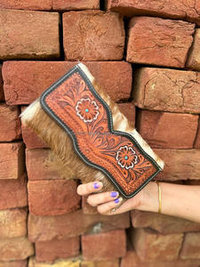 กระเป๋าคลัทช์หนังขนแกะแท้สไตล์ตะวันตกสำหรับผู้หญิงกระเป๋าเงินมีเอกลักษณ์หนังสินค้าขายดี - Product Image 2