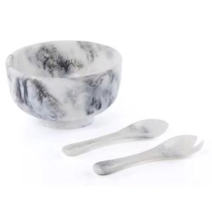 Plato de Resina Clásico Hecho a Mano Ruby Flame con Cucharas - Apto para Lavavajillas, Diseño Redondo para Fiestas y Cocina - Product Image 2