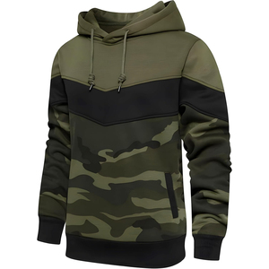 Nouveautés tendance : Sweat à capuche d'hiver éco-responsable de qualité, manches longues, multi-panneaux, marque SPORTEX WEARS, fermeture éclair, pour homme - Product Image 2