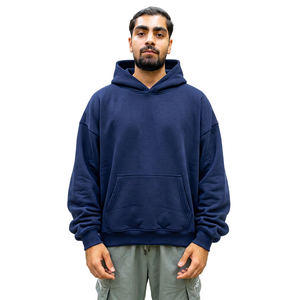 Fabricant de sweats à capuche surdimensionnés pour hommes en coton 100% personnalisés, fournisseur de vêtements à marque privée, usine de vêtements OEM - Product Image 3