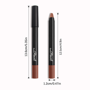 Crayon à lèvres mat 12 couleurs, crayon contour des lèvres crémeux longue tenue pour un port confortable toute la journée - Product Image 6