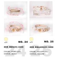 Colliers élégants et modernes pour chiens et chats en cuir orné de bijoux - Accessoires personnalisables en polyester doux et résistant
