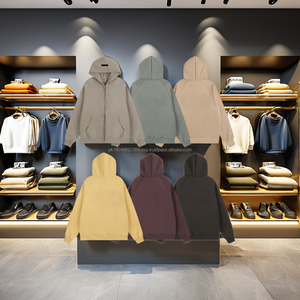 Sudadera con Capucha Extra Grande para Hombre, 350g, con Cremallera Completa, Bordada, con Logotipo Estampado Grueso, Personalizable con Patrón 3D - Product Image 2