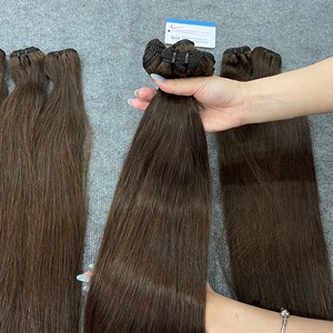 ผมต่อแบบเส้นตรงธรรมชาติ หนาปลายผม  ผมแท้เวียดนาม สีน้ำตาล มีสินค้าพร้อมส่ง ขนาดตั้งแต่ 6-32 นิ้ว - Product Image 6