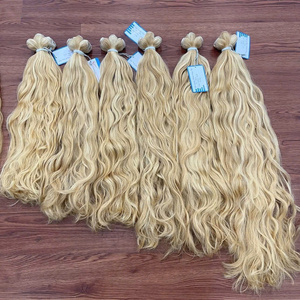Good Hair 613 Asie Couleur Trame Extension de Cheveux Ondulés Et Raides Sans Fibres Sans Cheveux Mixtes Prêt À Expédier - Product Image 2