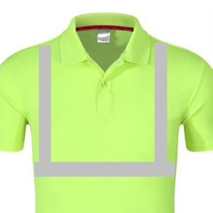 Camiseta Polo de Alta Visibilidad con Franjas Reflectantes para Trabajadores de la Construcción - Product Image 5