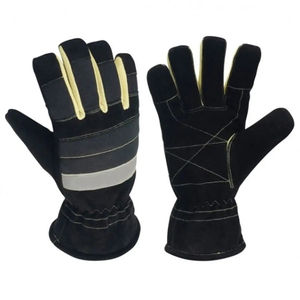 Guantes de Bombero Resistentes a Altas Temperaturas, Impermeables, de Cuero, Resistentes al Fuego, para Bomberos, Guantes de Seguridad, Servicio OEM - Product Image 6