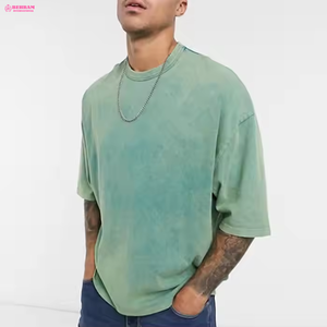 เสื้อยืดผู้ชายคุณภาพสูง ผ้าฝ้าย 100% สไตล์วินเทจ ล้างสีแบบแอซิด ระบายอากาศได้ดี เป็นมิตรกับสิ่งแวดล้อม ผ้าเจอร์ซีย์ แห้งเร็ว ทรงบ็อกซี่ - Product Image 6