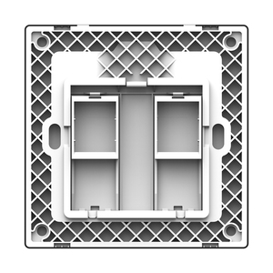 Prix de gros, double prise murale réseau 2 prises, panneau d'information 86*86, plaque frontale RJ45 pour la maison - Product Image 4