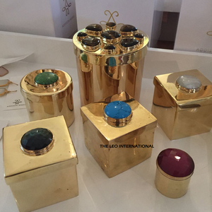 Standard Design Jewelry <b>Box</b> Resin Gemstones with Polished Technique Jewelry Gift Packaging for Women for Necklaces and Sale - Product Image 5