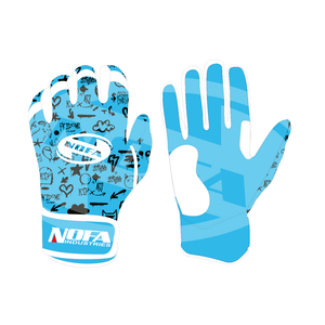 Guantes de Bateo de Béisbol/Sóftbol Nofa Industries Antideslizantes, Acolchados, de Cuero, con Cierre de Hebilla, para Adultos, Tallas XL y XXL - Product Image 4