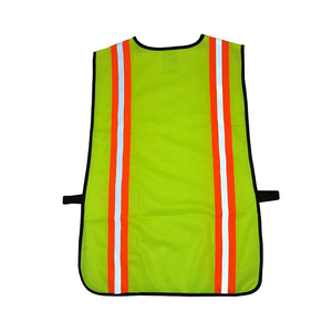 Chaleco de trabajo reflectante de alta visibilidad para adultos, personalizado, en color sólido, muy vendido. - Product Image 6