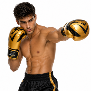 High Quality Leather Boxing <b>Gloves</b> Sparring Training Gear Secure Wrist Support for Closure Custom Design Unisex - Product Image 2