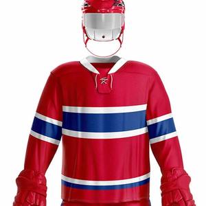 Uniforme de Hockey sobre Hielo Deportivo Personalizado con Logotipo, Estilo Moderno, 100% Poliéster, Ligero y Ajustado, Venta al Por Mayor - Product Image 3