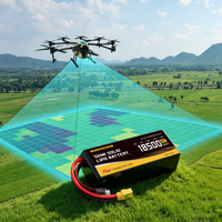 Baterai Lithium Ion Semi-Solid-State 5Ah 10Ah 18.5Ah, Baterai Isi Ulang untuk Drone Inspeksi Pembersihan Bangunan 6S-14S