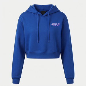 เสื้อครอปมีฮู้ดสไตล์สปอร์ตออกแบบได้ตามต้องการเสื้อผ้าแนวสตรีทสวมใส่ในชีวิตประจำวันของผู้หญิง - Product Image 3