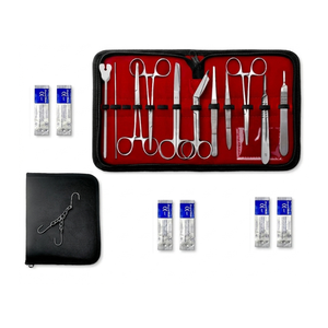 Ensemble d'instruments chirurgicaux de qualité supérieure, 18 pièces, pour interventions chirurgicales mineures, en acier inoxydable, qualité allemande, certifié CE ISO13485 - Product Image 1