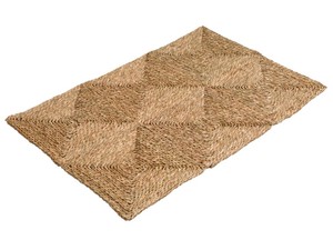 Tapis de sol écologique en jonc de mer tissé à la main, motif géométrique, pour salon, chambre, entrée, décoration de maison de style campagnard - Product Image 4