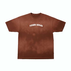 Camiseta de Algodón Oversize para Hombre, Manga Corta, Cuello Redondo, Color Liso, Estampado de Letras, Logotipo Frontal, Tejido de Punto, Ajuste Casual, ODM OEM - Product Image 6
