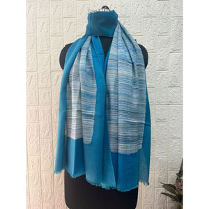 Luxury Fine Wool Brush Print Stole Women Soft Elegant Winter <b>Wrap</b> <b>Shawl</b> 80% Fine Wool 20% Silk Fashion Scarf 70x200 cm Versatile - Product Image 2