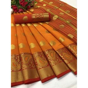 เสื้อเบลาส์ผ้าแจ็คการ์ดสำหรับใส่ไปงานปาร์ตี้ผ้าแพรมัสตาร์ดผ้าทอจากลิสต์ผ้านิ่มลายแถบผ้าแพร - Product Image 1