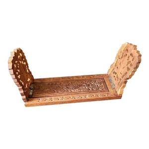 Handcrafted Rustic Sheesham Wood Magazine Holder - Wholesale - Product Image 2