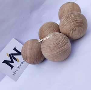 <b>Rustic</b> Cedar Wood Plant Pattern Round Spheres Hand Sanded Natural Wood Decorative Storage for Closet <b>Wardrobe</b> - Product Image 1