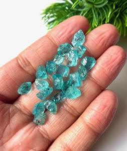 Sky Apatite Rough Gemstone Green Apatite <b>Raw</b> <b>Crystal</b> Loose Stone Jewelry Making Mineral Specimen Wholesale Supplier - Product Image 2
