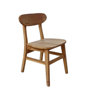 Modern Minimalist Scandinavian Wooden Dining <b>Chair</b> <b>with</b> Backrest for Home Office & Hotel Use - Product Image 6