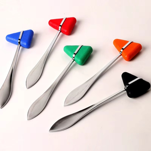 Ensemble de 5 marteaux neurologiques de réflexes, en acier inoxydable de qualité supérieure, pour diagnostic par percussion, réutilisables, kit pour infirmières et médecins d'hôpital - Product Image 3
