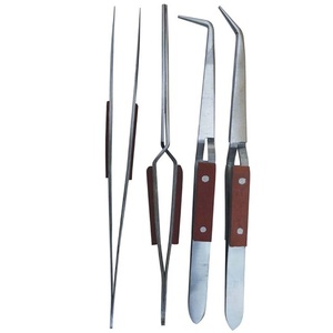 COBECO INSTRUMENTS ชุดเครื่องมือผ่าตัด 4 ชิ้น แหนบสแตนเลส ด้ามไม้ ได้รับการรับรองมาตรฐาน CE ระดับ I เพื่อความแม่นยำ - Product Image 6