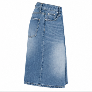 <b>Men's</b> Light Wash Denim Shorts <b>Wide</b> <b>Leg</b> Casual Summer Three Quarter <b>Jeans</b> Button - Product Image 5