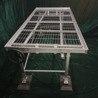 Table de travail de serre multi-usages réglable en hauteur, en treillis métallique galvanisé résistant à la corrosion, grande taille, pour semis