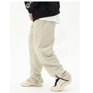 Outdoor Jogging Flare Trouser For Men's Custom Design High Quality Polyester/Cotton <b>Bell</b> Bottom Casual Wear Elastic Waist - Product Image 3