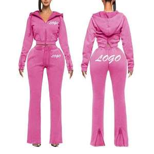 Conjunto deportivo de poliéster para mujer OEM, conjunto deportivo de nailon para mujer para minoristas de artículos deportivos, marca privada, MOQ bajo - Product Image 3