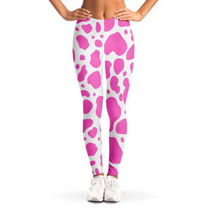 Leggings de punto de cintura alta para mujer, personalizados, suaves y cómodos, con estampado de logo, transpirables, para uso casual, de moda. - Product Image 1
